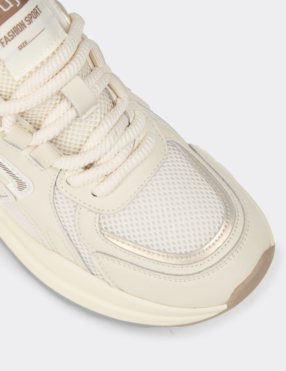 Women's Beige Sneakers - 26286ZBEJP01