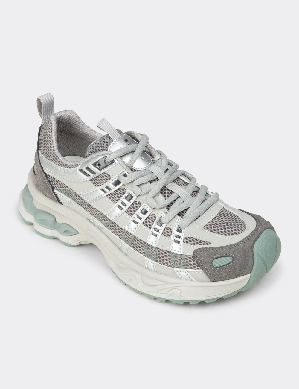 Women's Gray Sneakers - 26369ZGRIP01