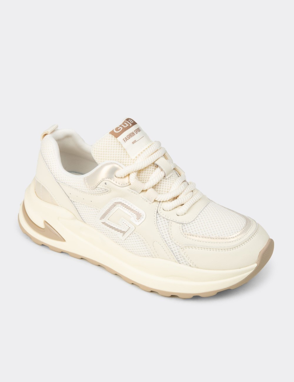 Women's Beige Sneakers - 26286ZBEJP01