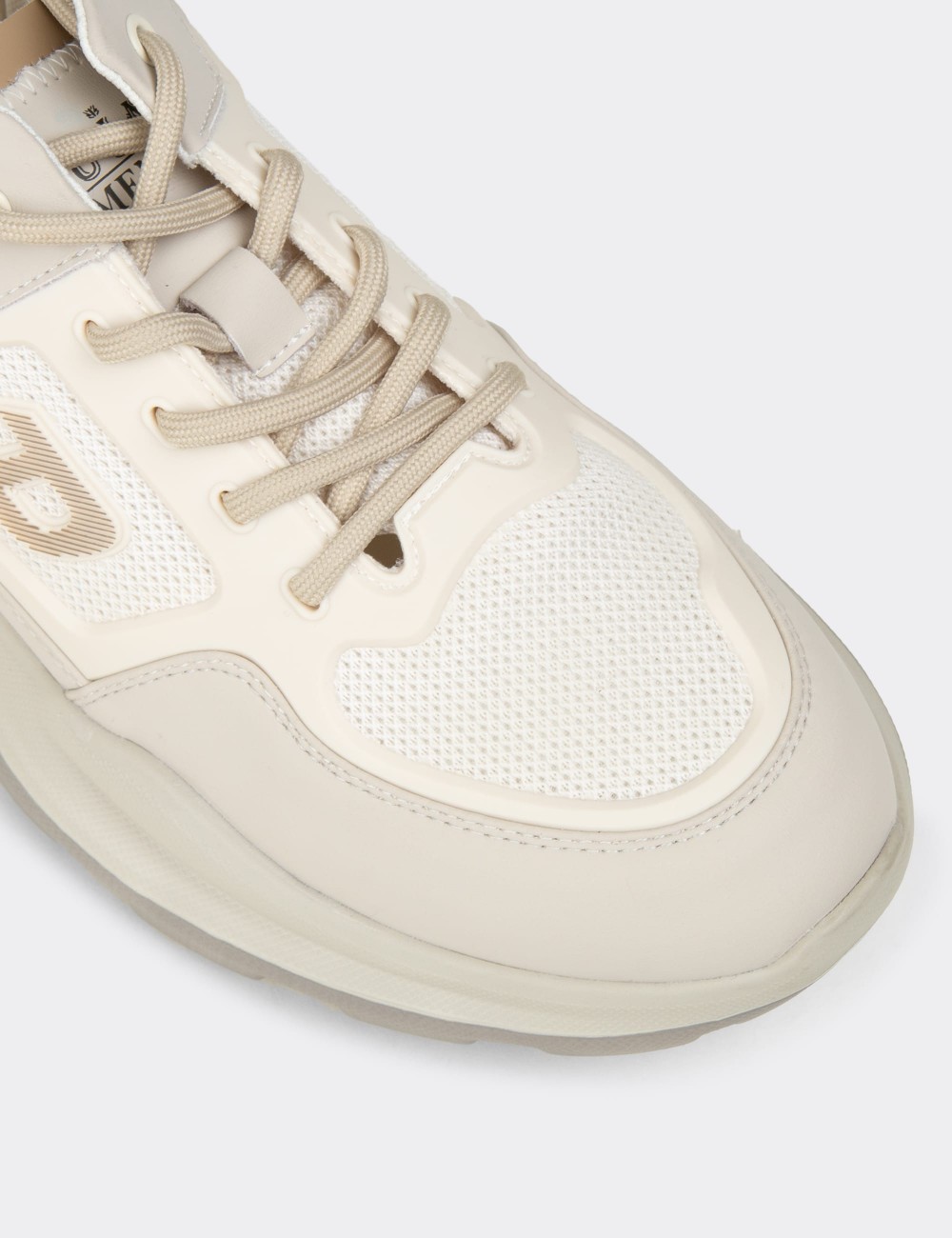 Men's Beige Sneakers - 26572MBEJC01