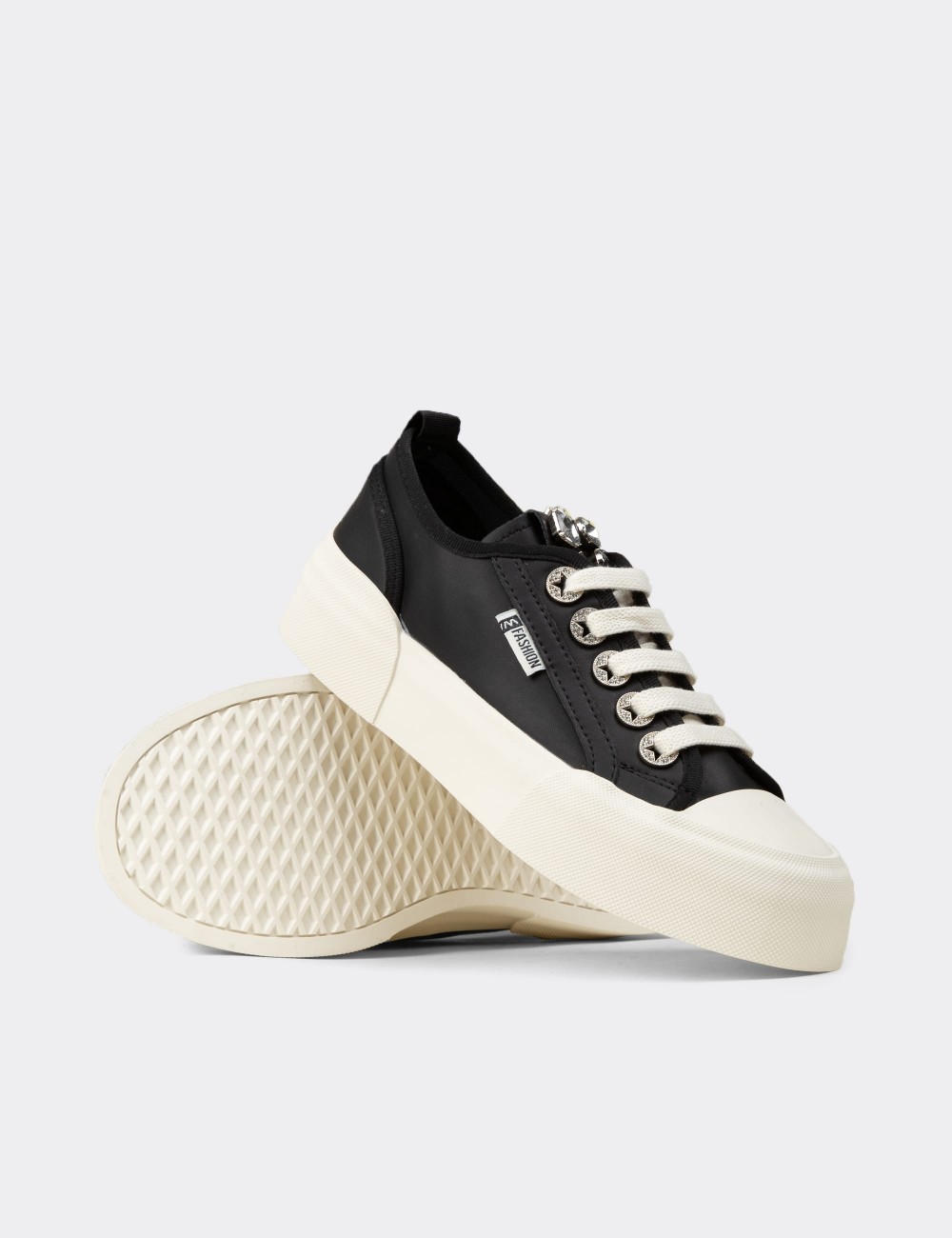 Women's Black Sneakers - K0014ZSYHC01