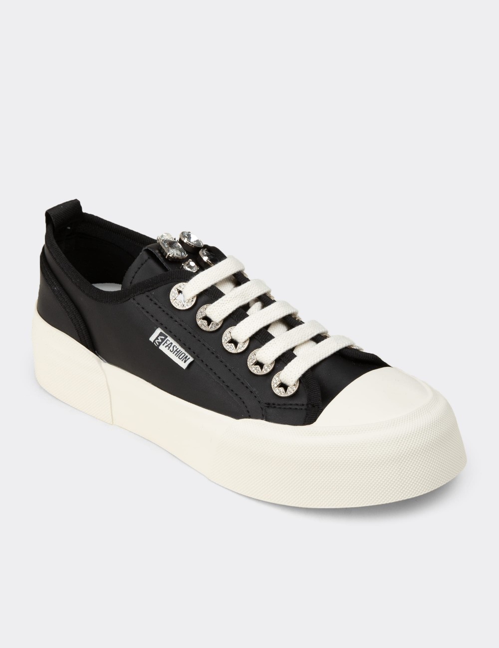 Women's Black Sneakers - K0014ZSYHC01