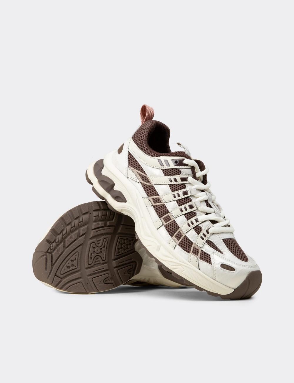 Women's Brown Sneakers - 26369ZKHVP01