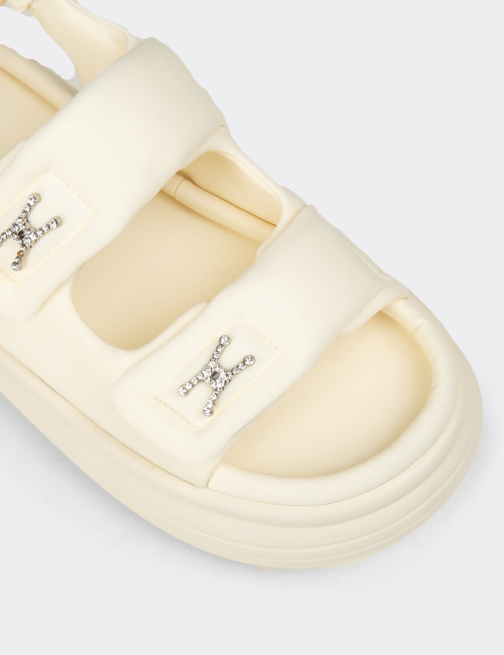 Women's Beige Sandals - 25413ZBEJP01