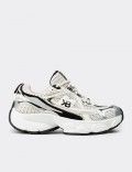 Women's Chunky Mesh Black Sneakers