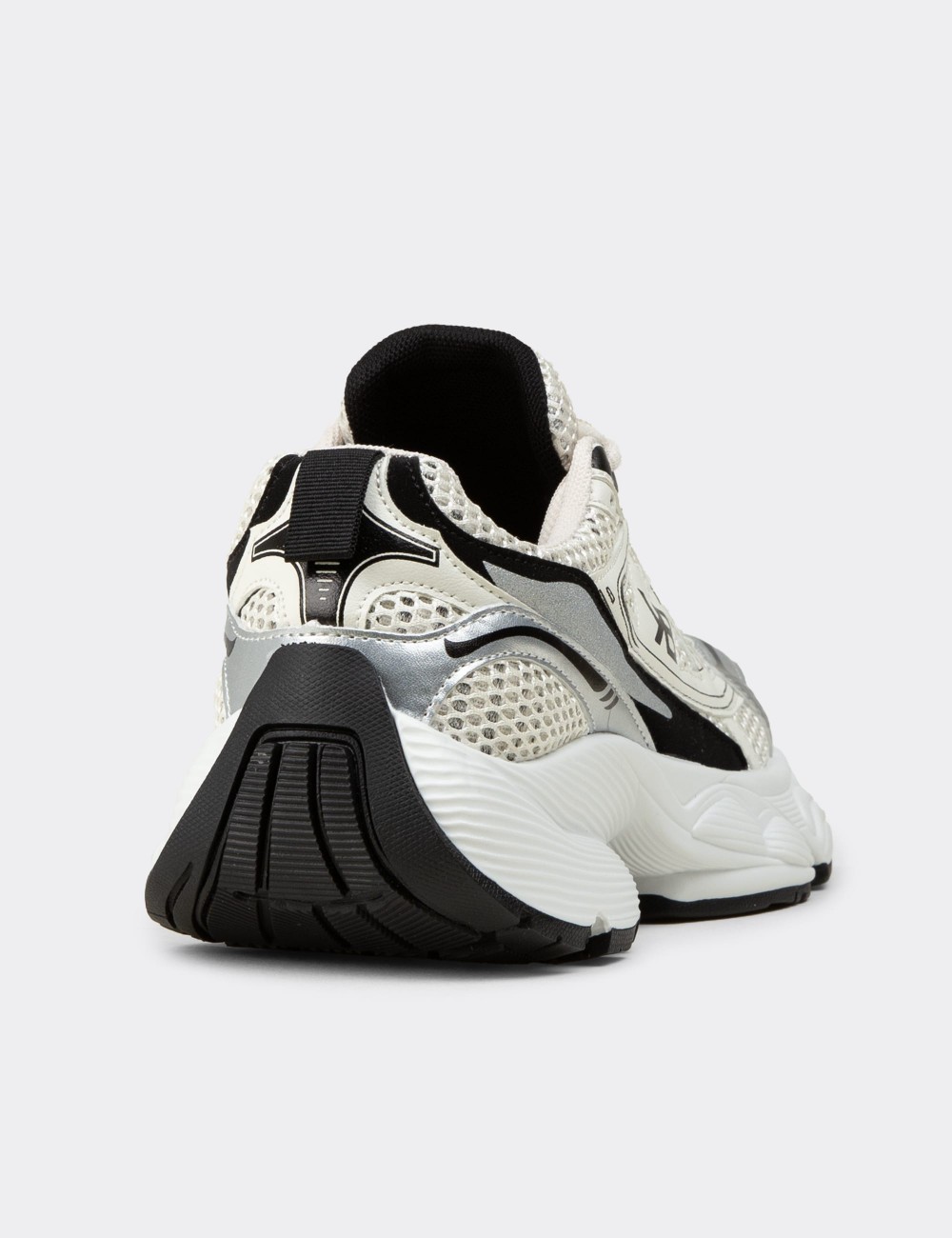 Women's Chunky Mesh Black Sneakers - K1152ZSYHP01