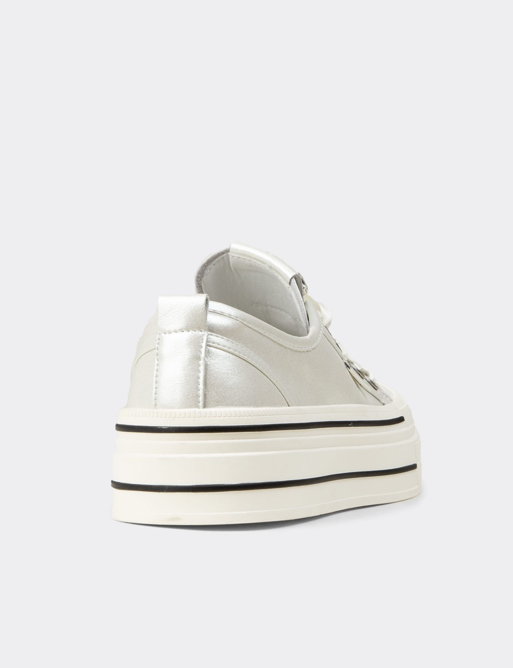 Women's White Patent Sneaker - K0524ZBYZC01