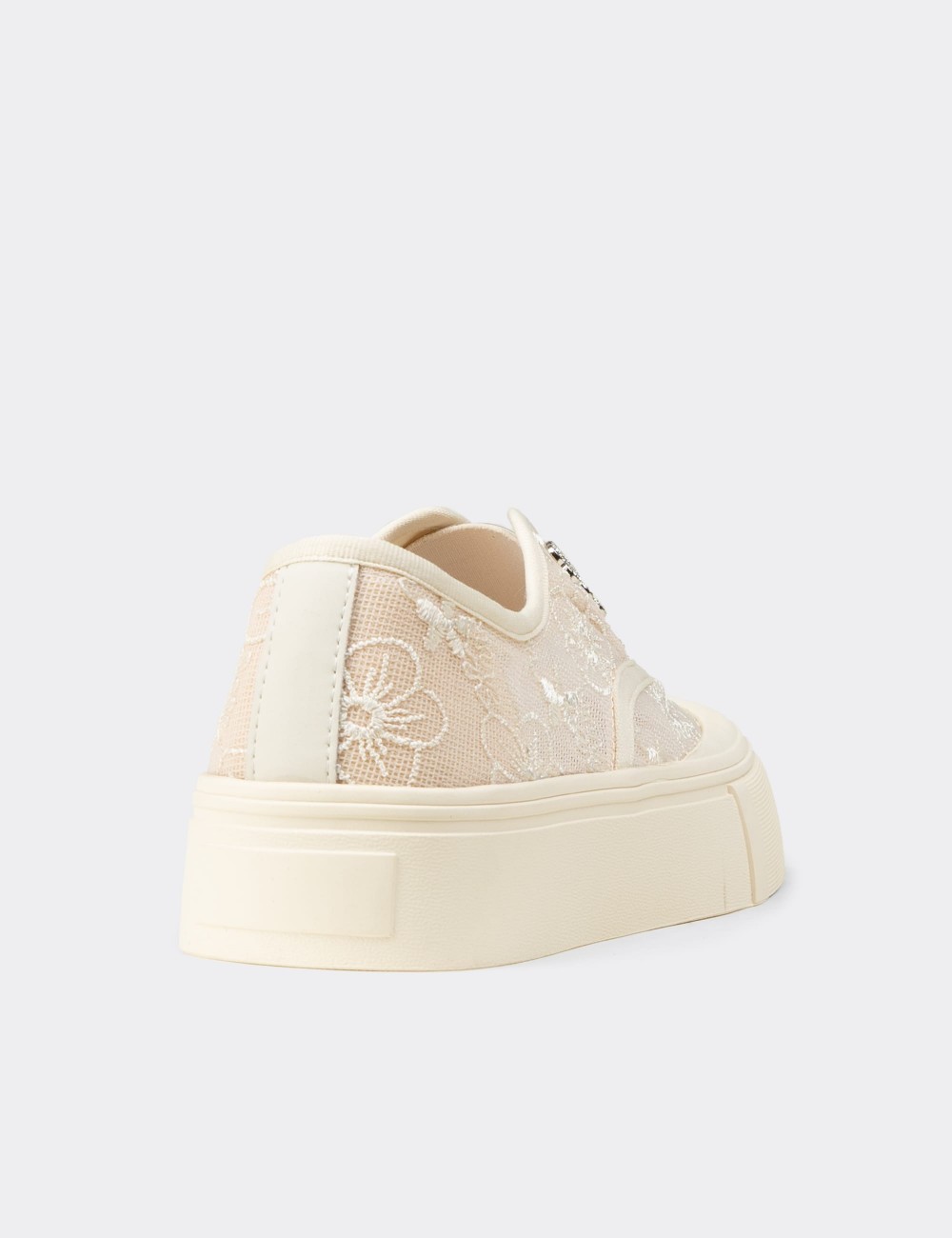 Women's Lace Slip-On Platform Sneakers - K0523ZBEJC01