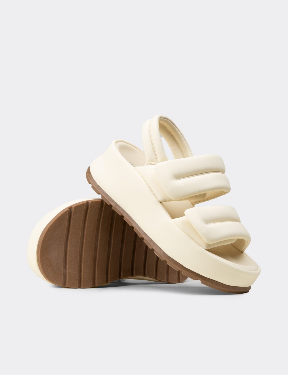 Women's Beige Sandals - 25400ZBEJP01
