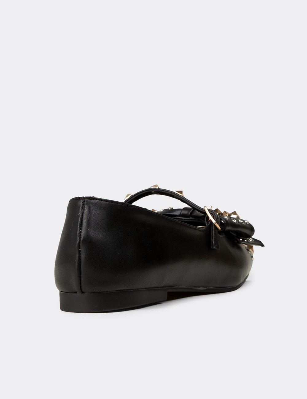 Women's Black Mary Jane Flats - RD130ZSYHC01