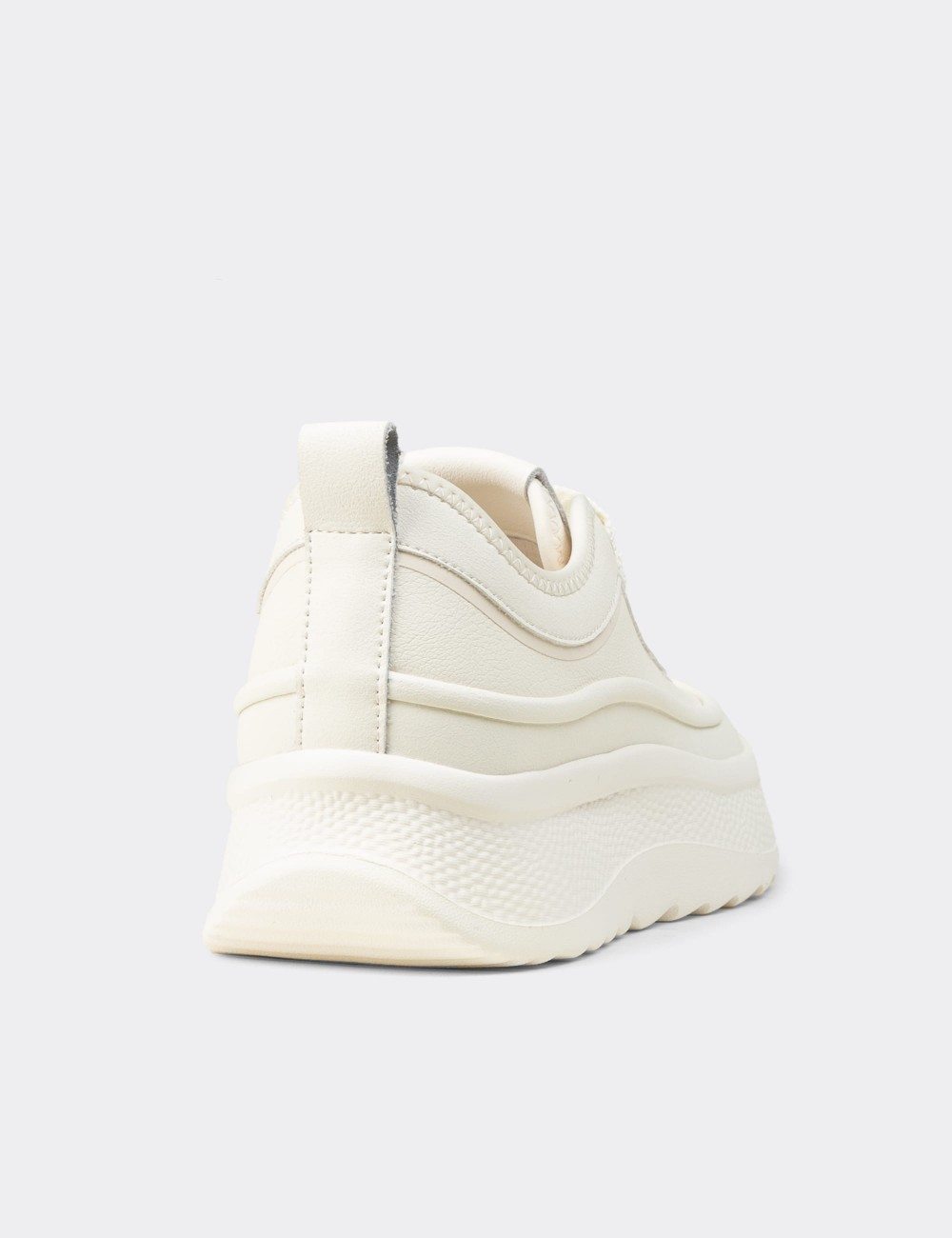 Women's Beige Sneakers - 26373ZBEJP01