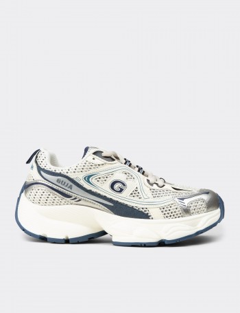 Women's Navy Chunky Sneakers