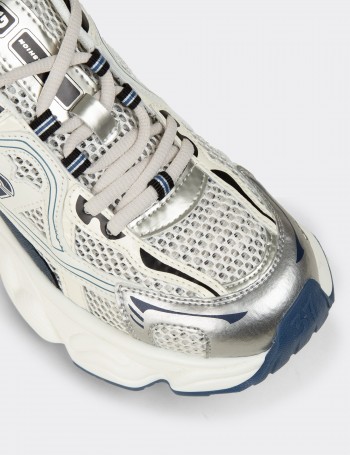 Women's Navy Chunky Sneakers