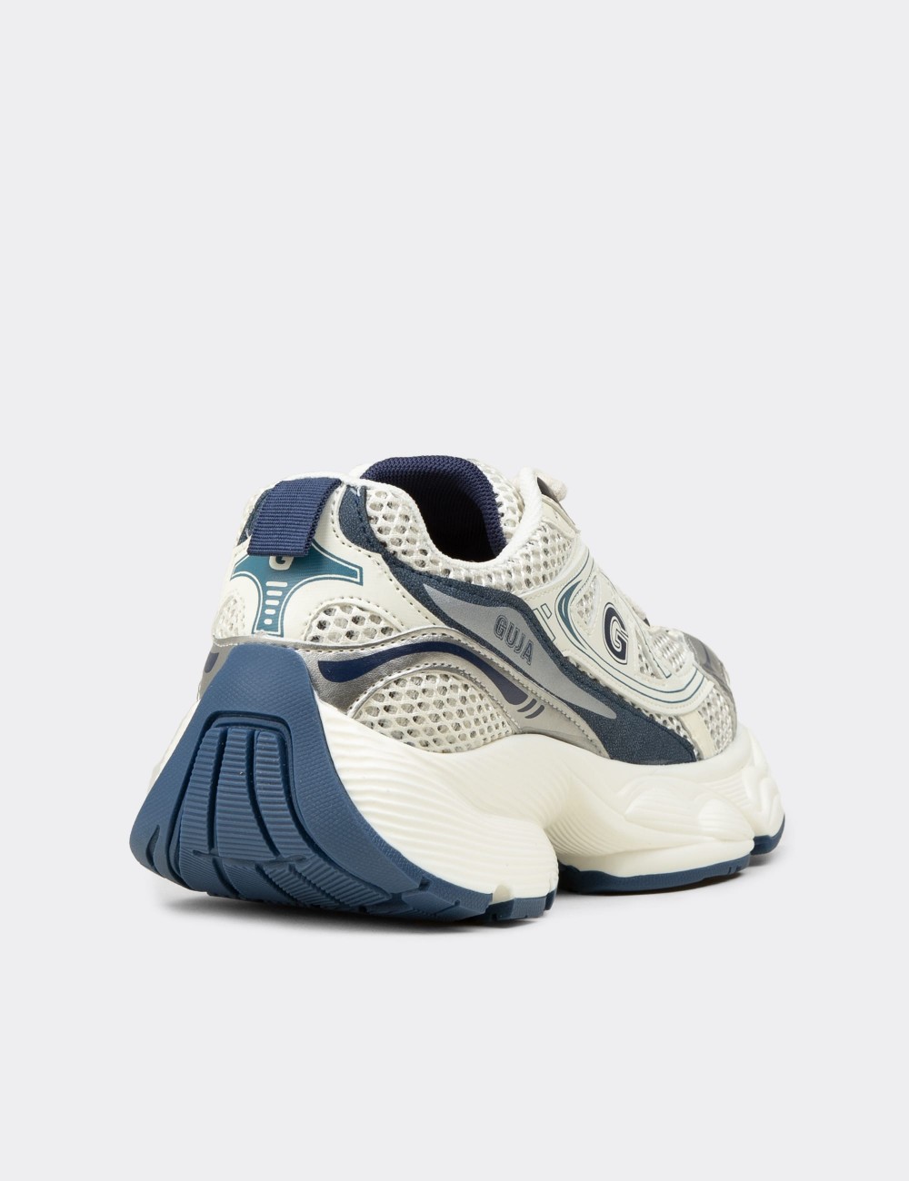 Women's Navy Chunky Sneakers - 26353ZLCVP01