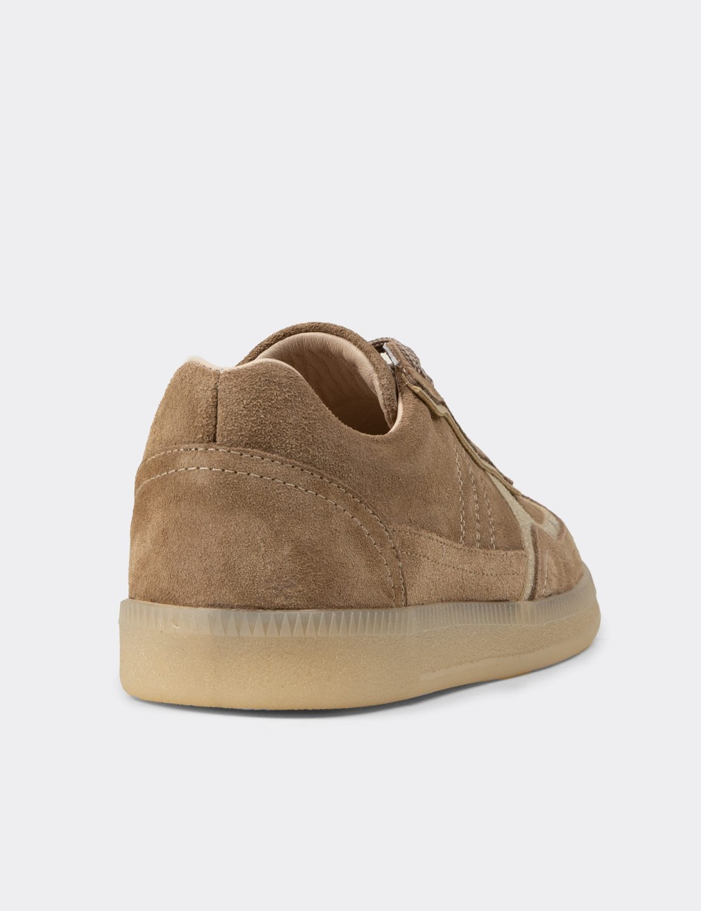 Women's Sandstone Suede Leather Minimalist Sneakers - R2601ZVZNC01