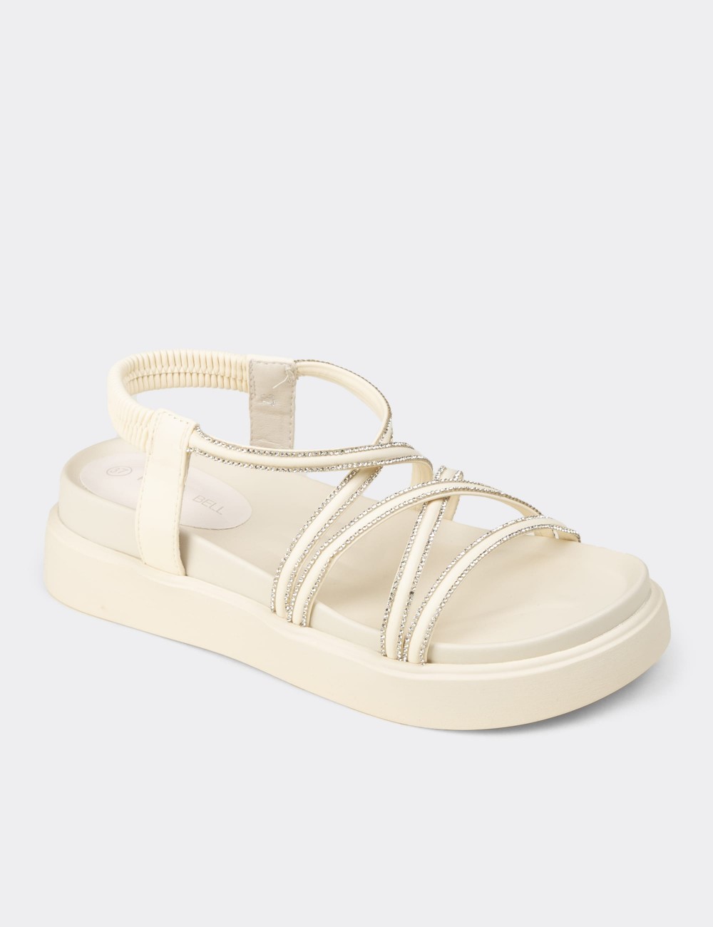 Women's Beige Sandals - K0086ZBEJC01