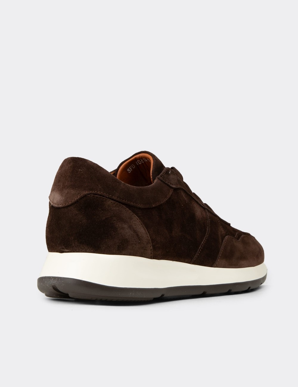 Men's Brown Suede Sneakers - E8210ZKHVE01