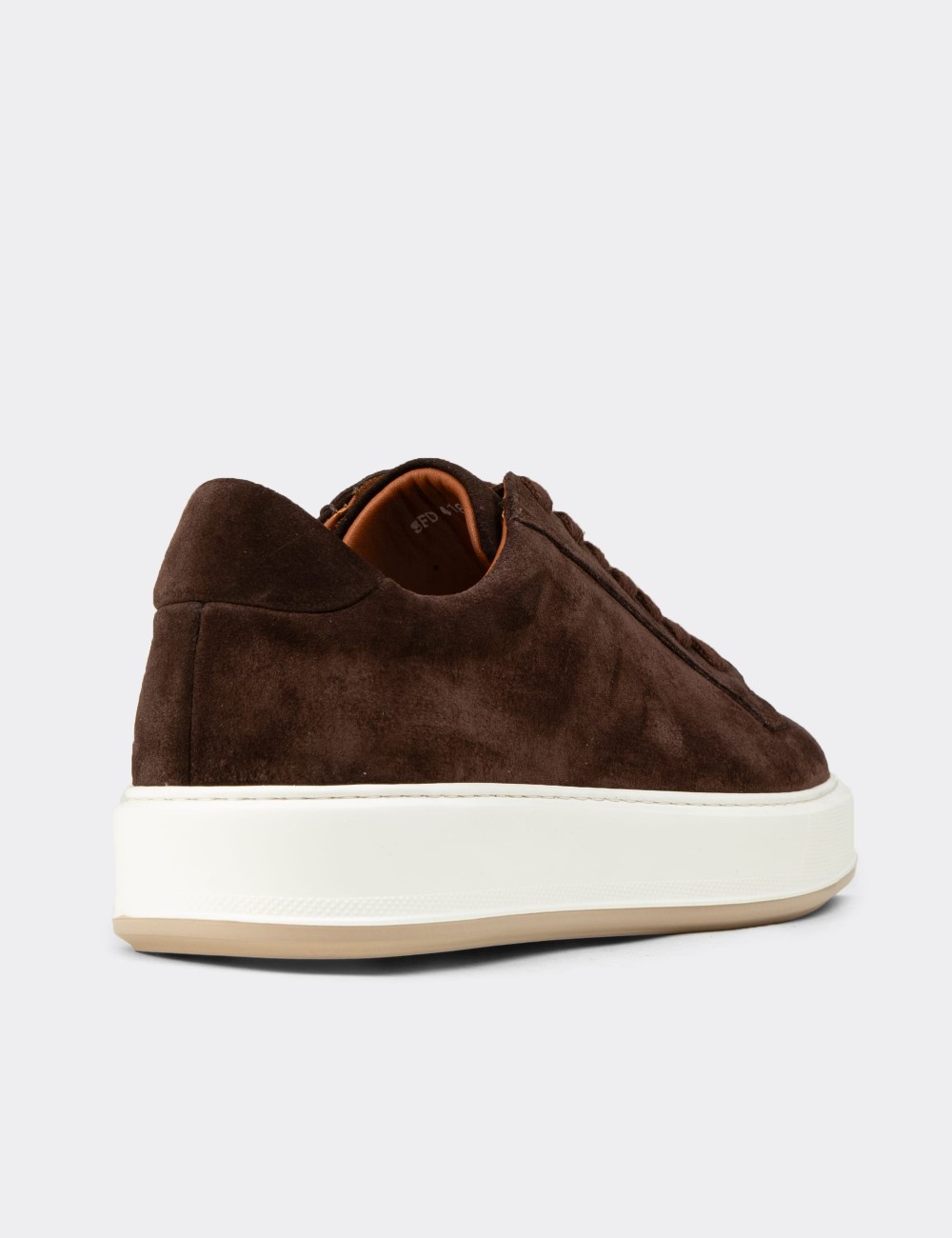 Men's Brown Suede Athletic Shoes - E4182MKHVE01