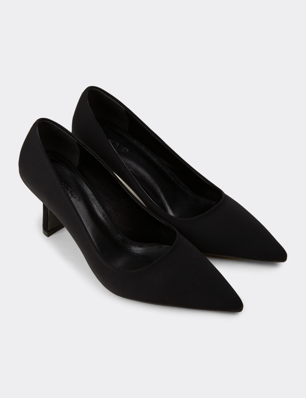 Women's Black Stiletto Heels - K0200ZSYHC07