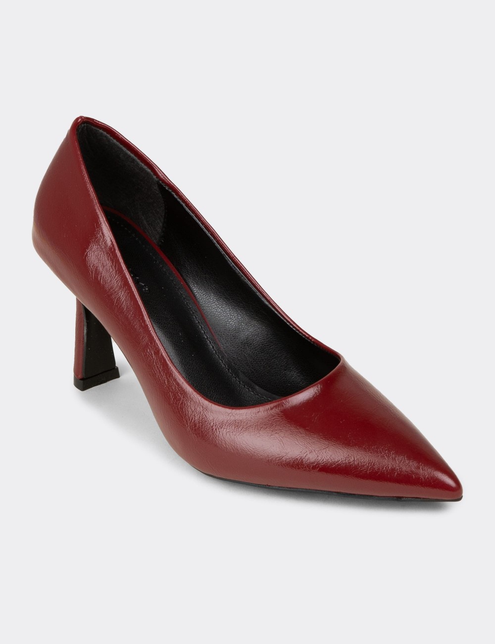 Women's Burgundy Patent Stiletto Heel - K0200ZBRDC01