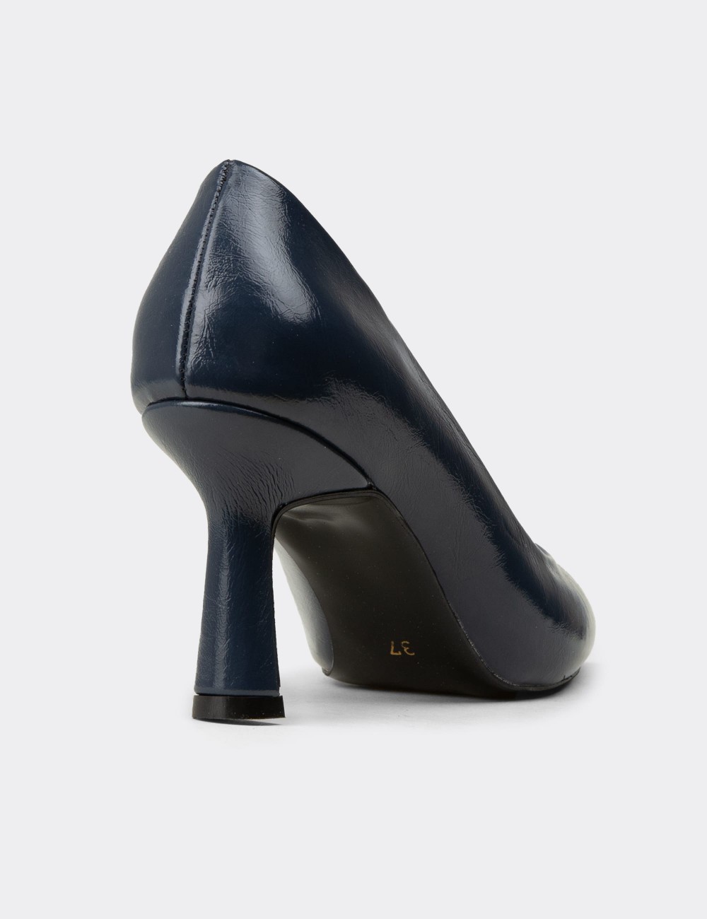 Women's Navy Patent Stiletto Heels - K0200ZLCVC01