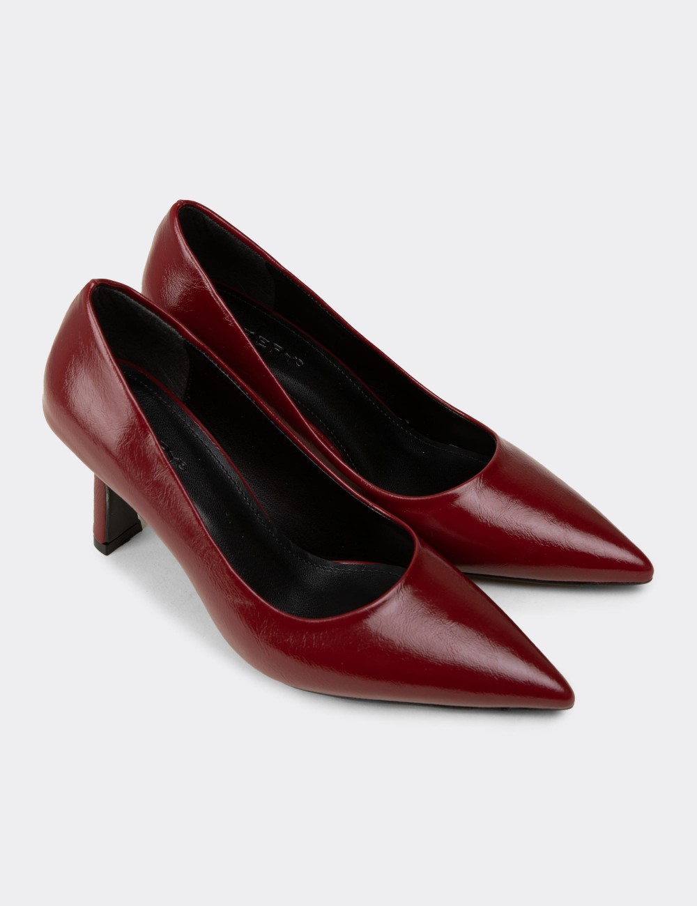 Women's Burgundy Patent Stiletto Heel - K0200ZBRDC01