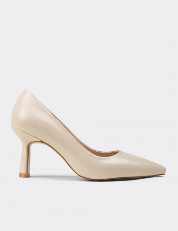 Women’s Beige Patent Stiletto Heel - K0200ZBEJC01