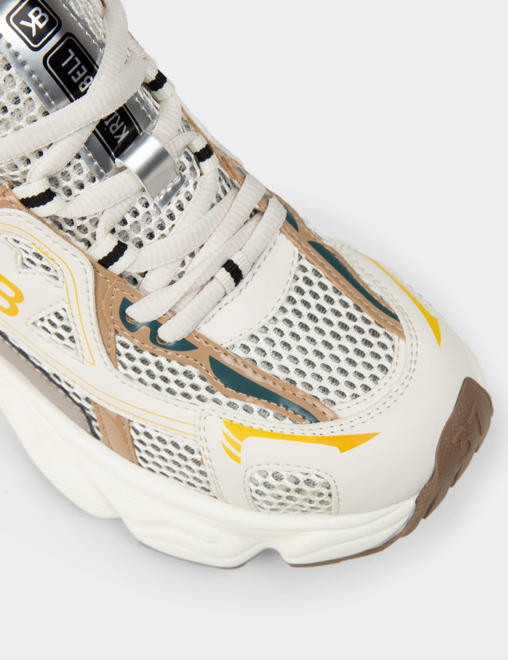 Women's Beige Chunky Sneakers - K1152ZBEJP01