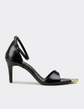 Women’s Black Ankle Strap Evening Heels
