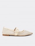 Women's Beige Flats