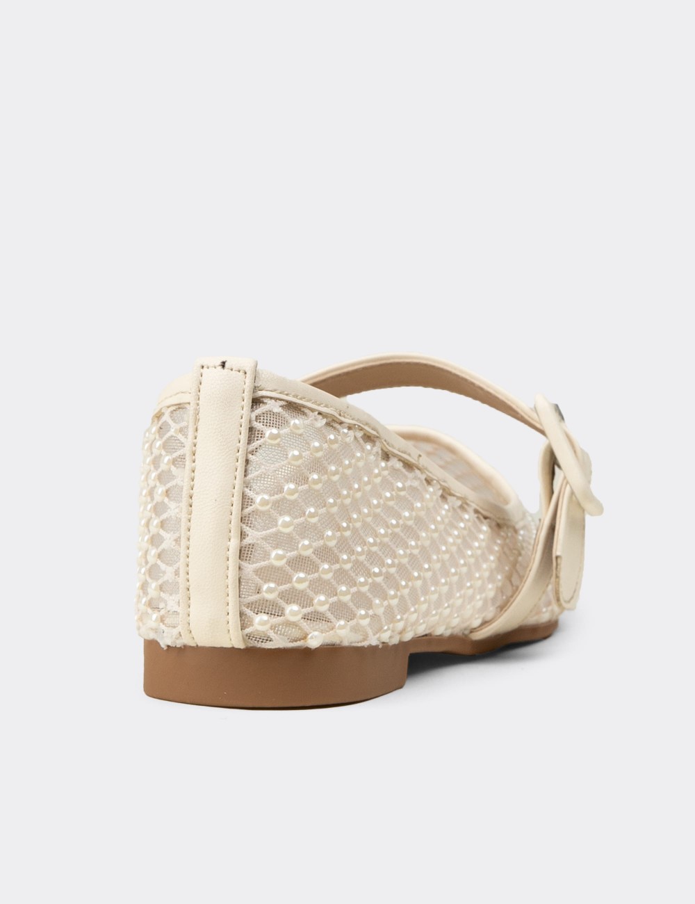 Women's Beige Flats - RD922ZBEJM01