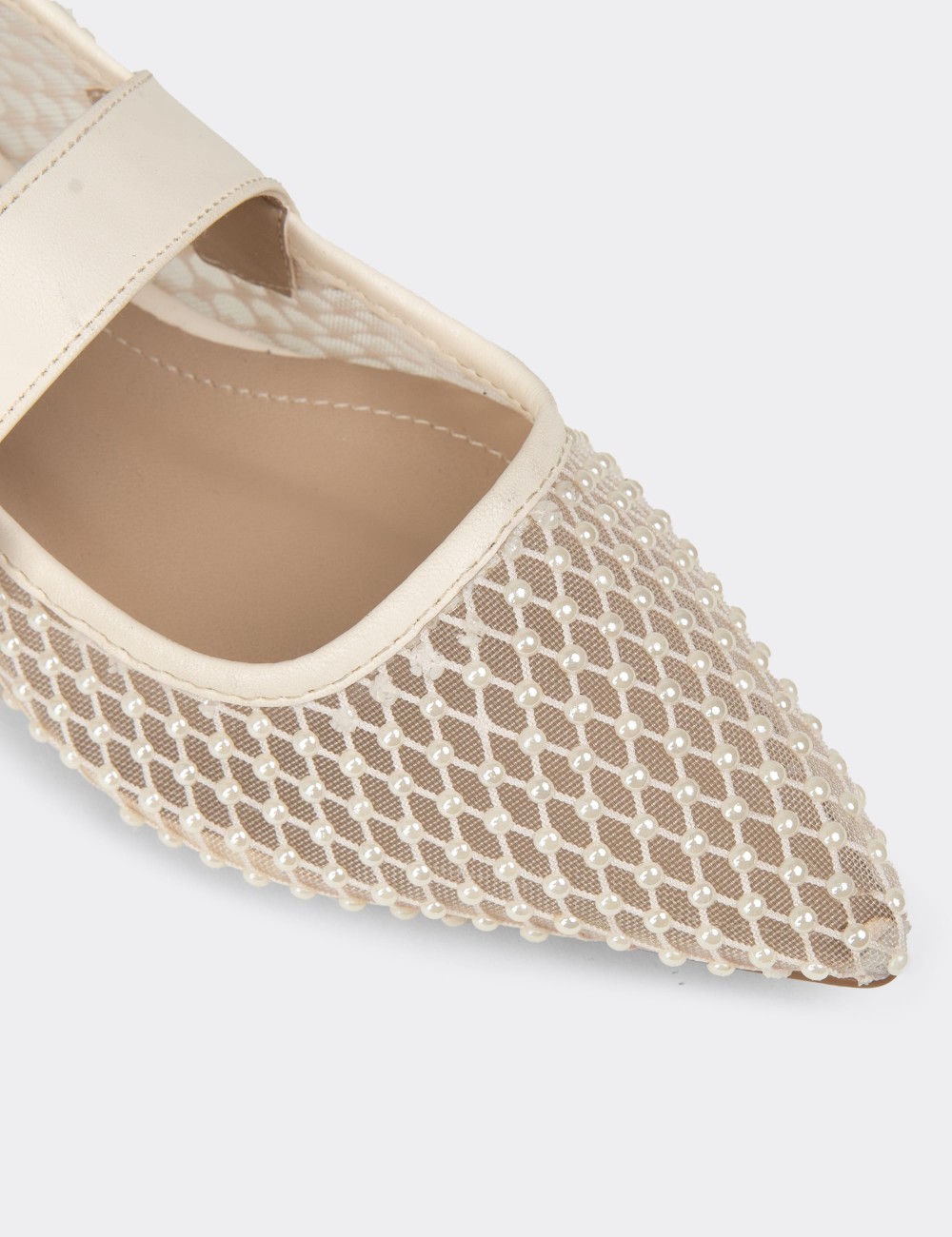 Women's Beige Flats - RD922ZBEJM01