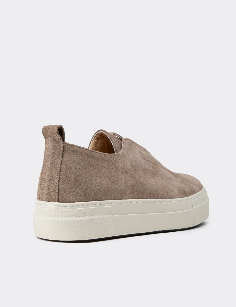 Women's Sandstone Leather Sneakers - R2233ZVZNC01