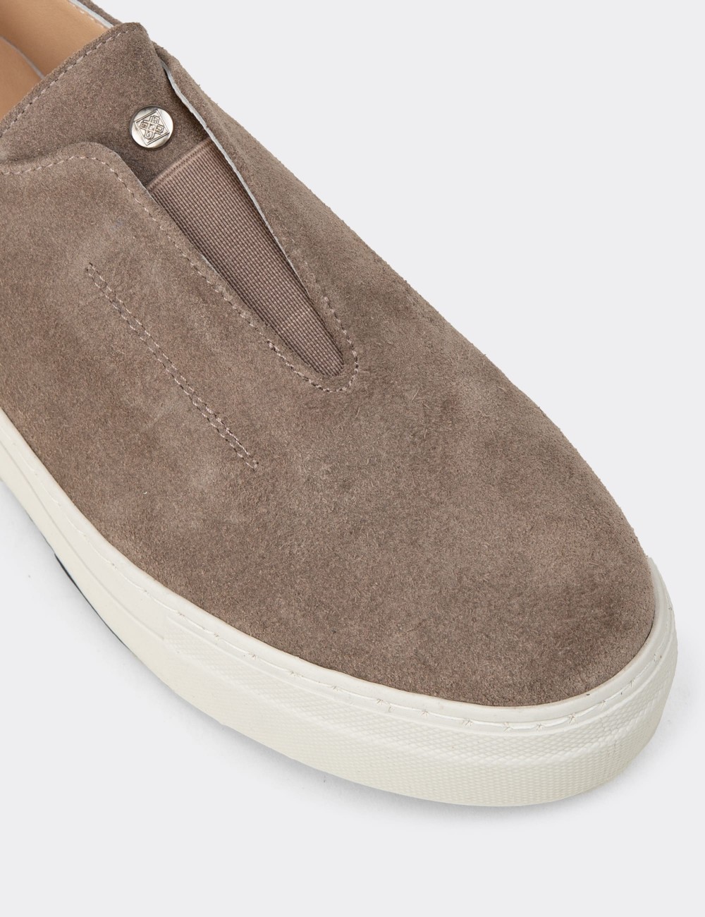 Women's Sandstone Leather Sneakers - R2233ZVZNC01