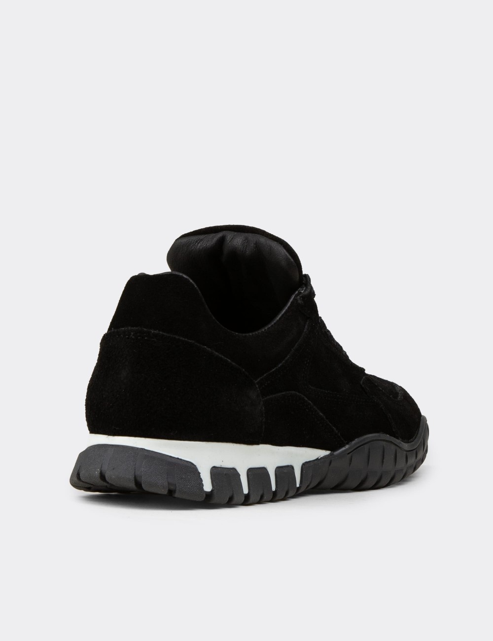 Women's Black Suede Sneakers - M5102ZSYHC01