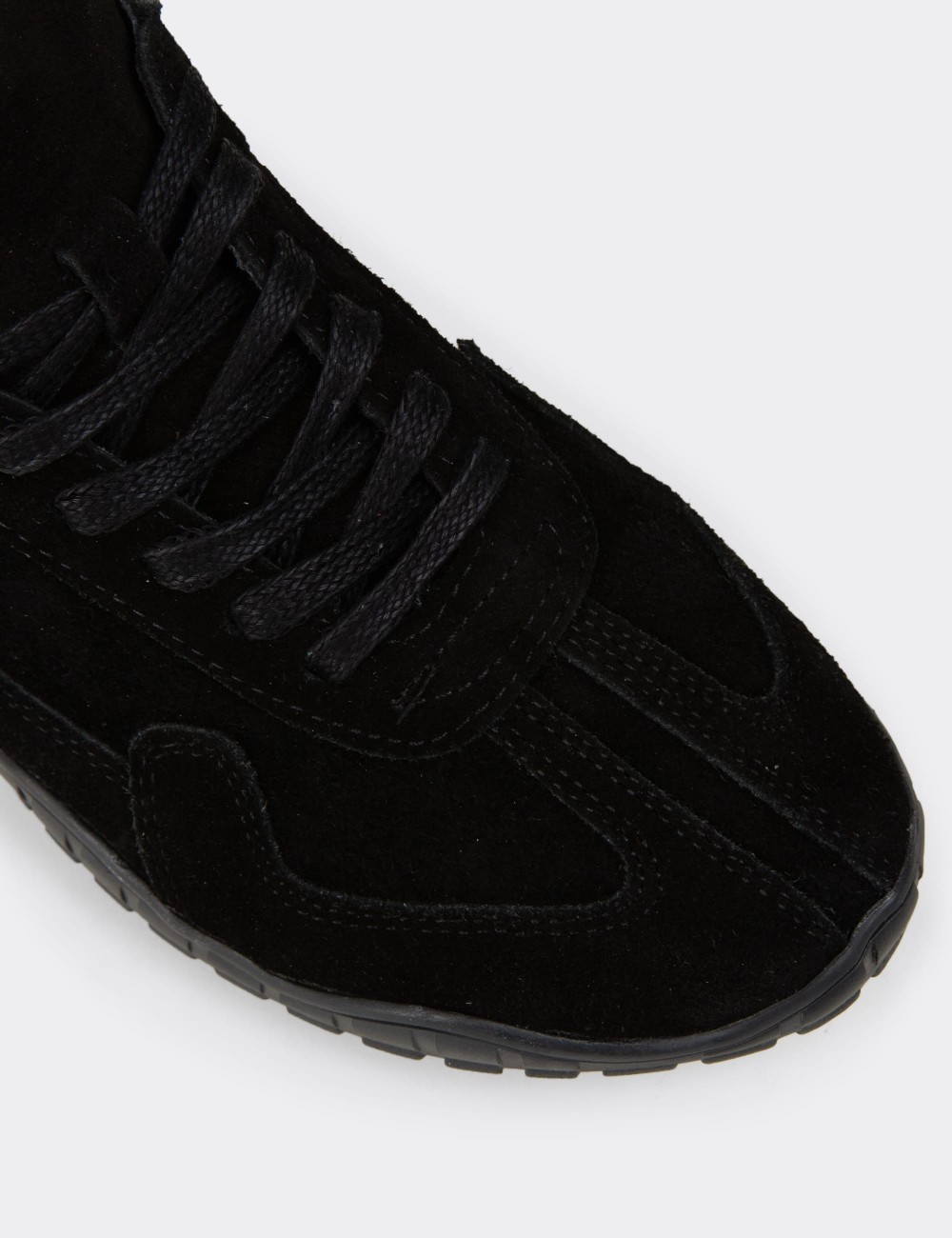 Women's Black Suede Sneakers - M5102ZSYHC01