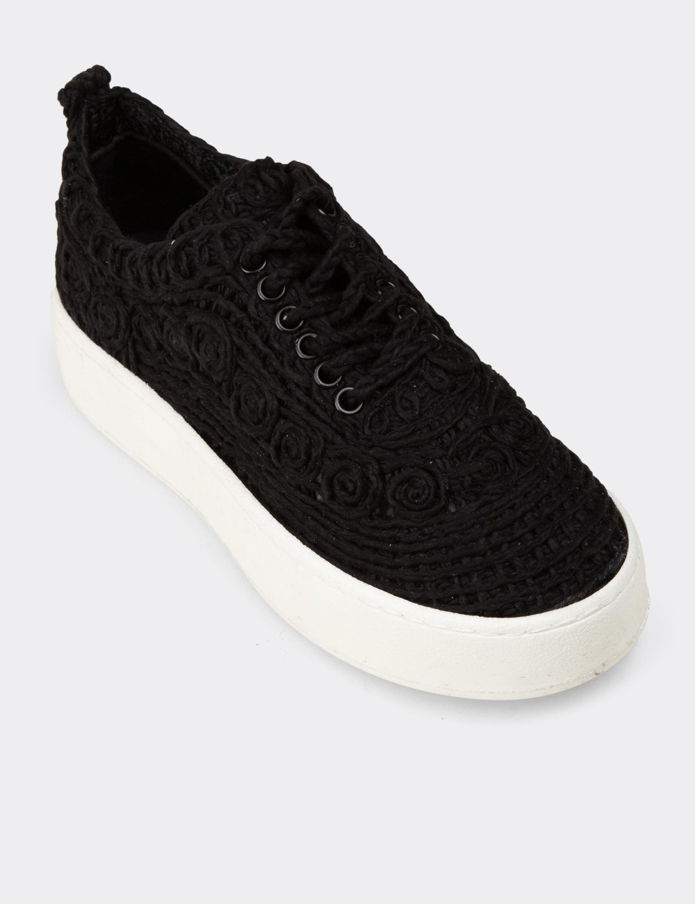 Women's Black Sneakers - K0046ZSYHM01