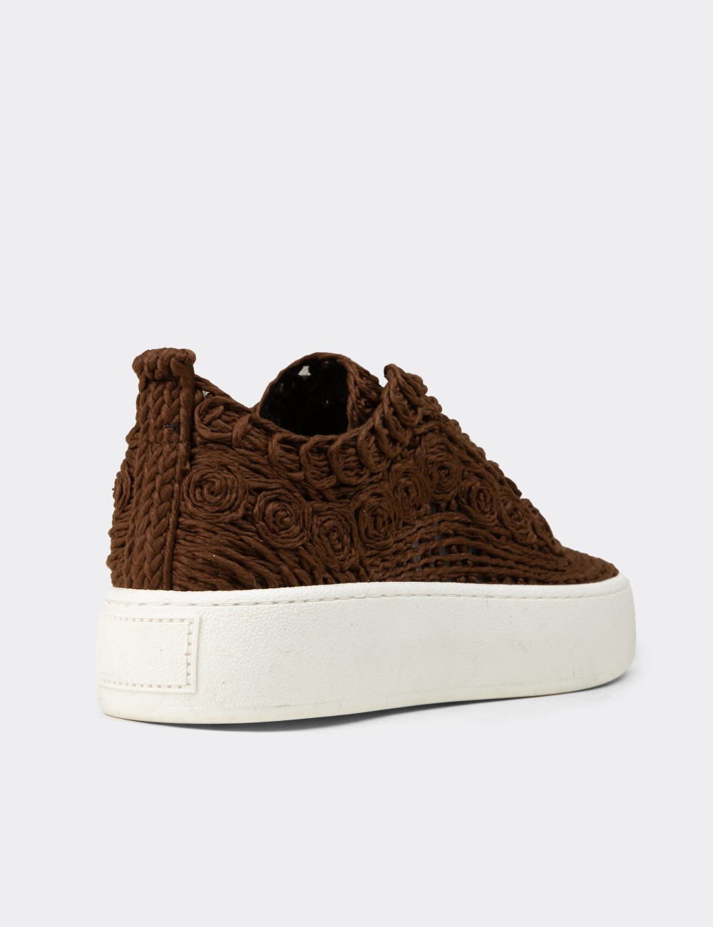 Women's Brown Sneakers - K0046ZKHVM01