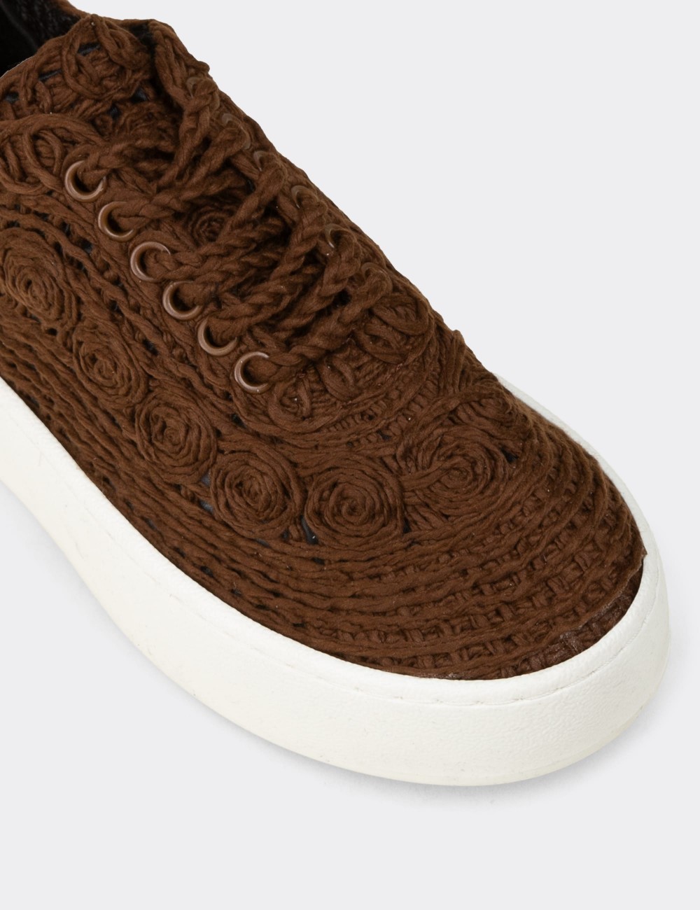 Women's Brown Sneakers - K0046ZKHVM01