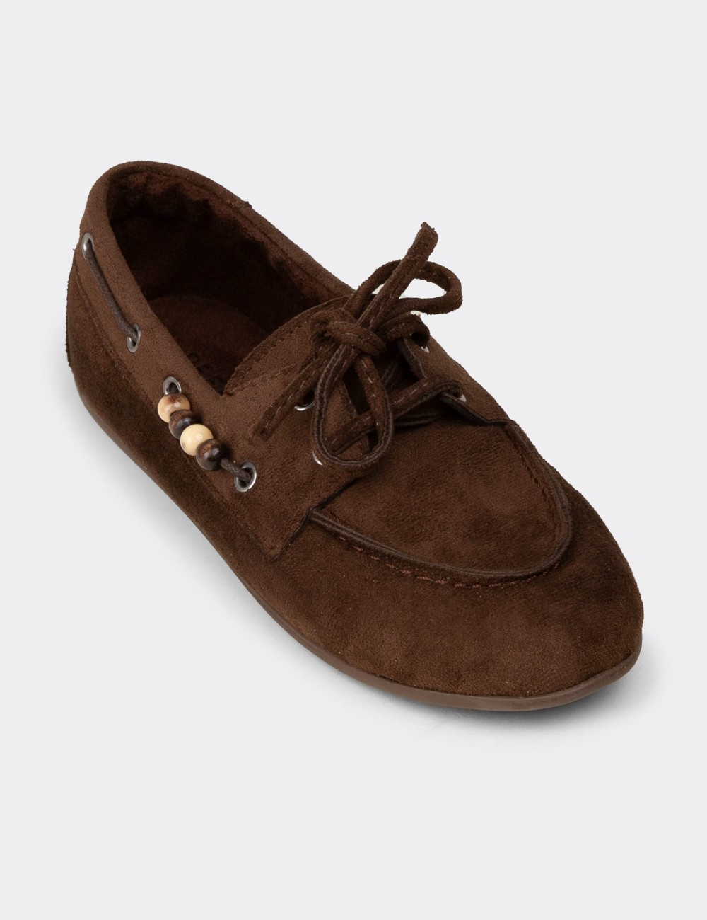 Women's Brown Loafers - K2903ZKHVM01