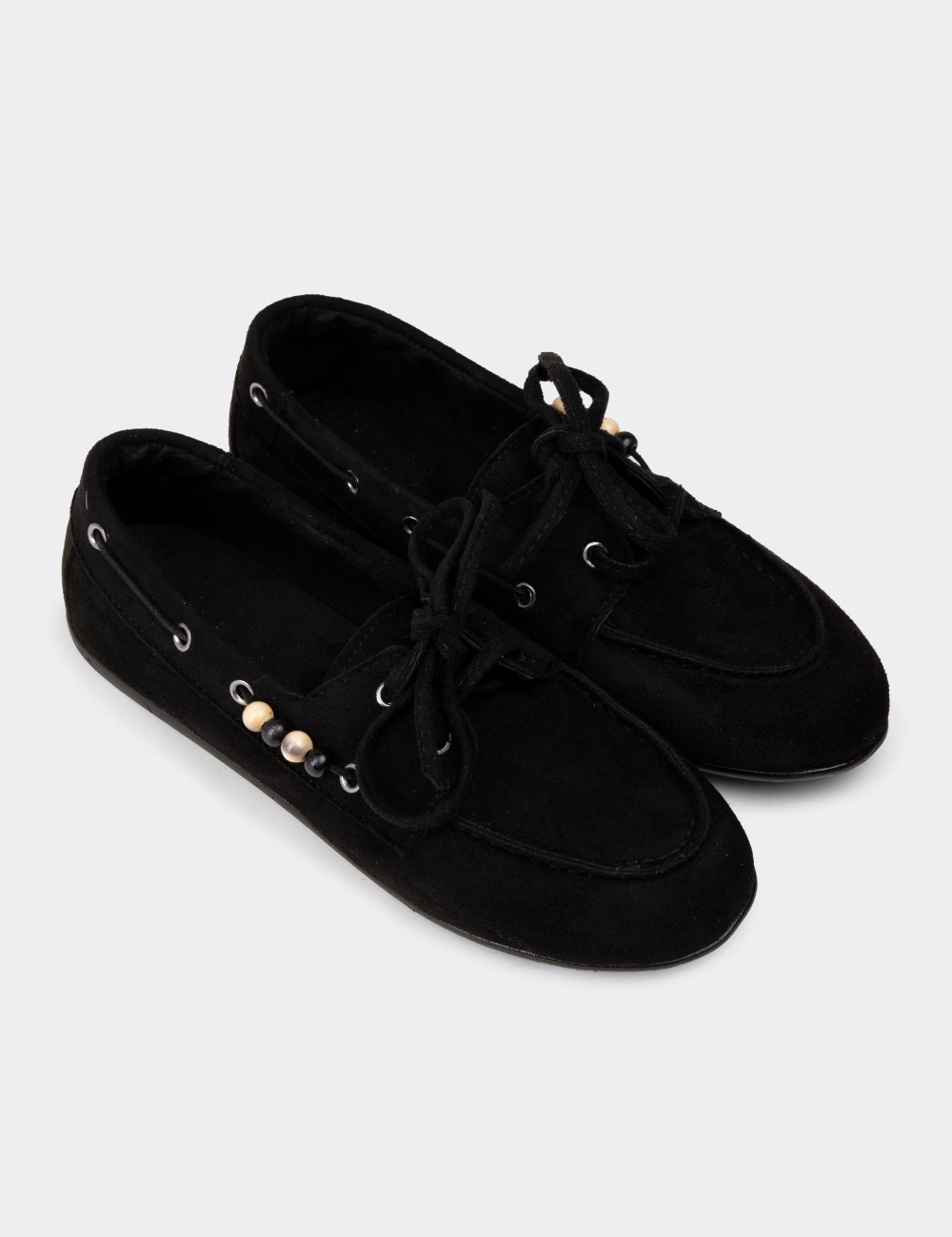 Women's Black Loafers - K2903ZSYHM01