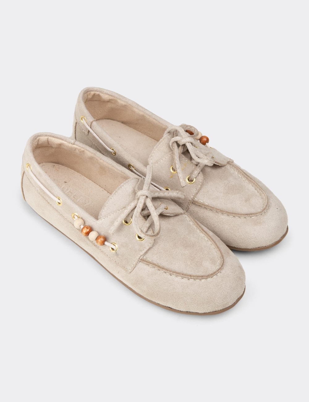 Women's Beige Loafers - K2903ZBEJM01