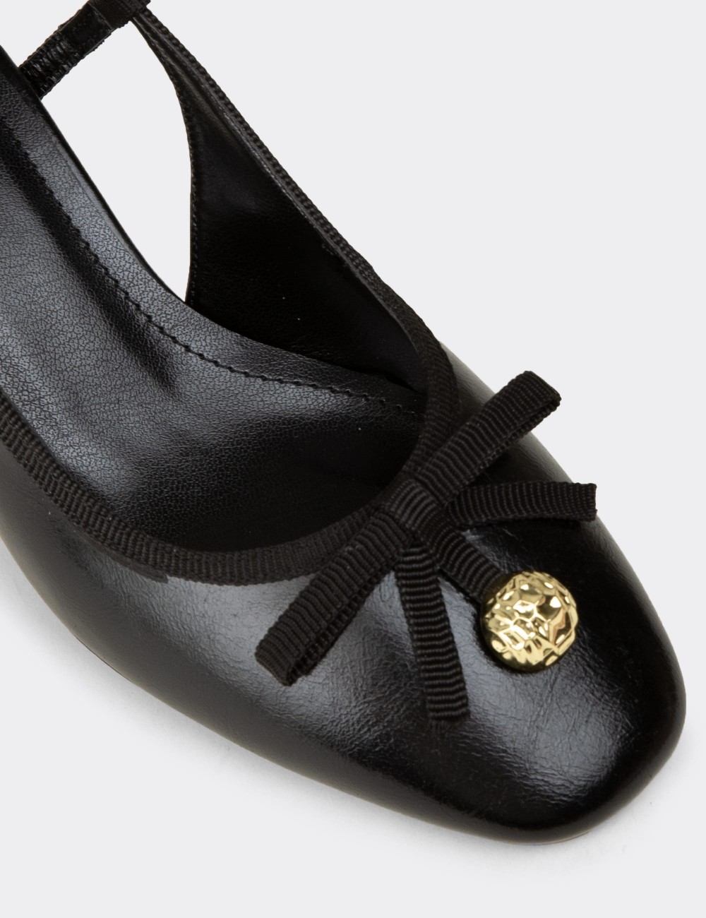 Women's Black Slingback Pumps - RD160ZSYHM01