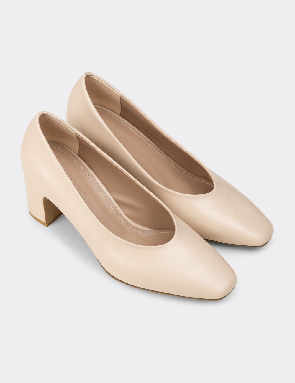 Women's Beige Pumps - K7702ZBEJM01