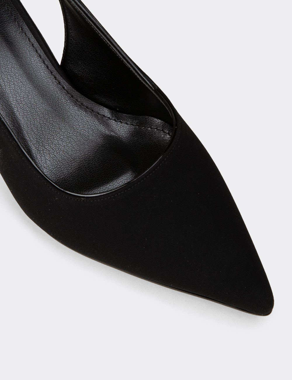 Women's Black Slingback Pumps - K7711ZSYHM01