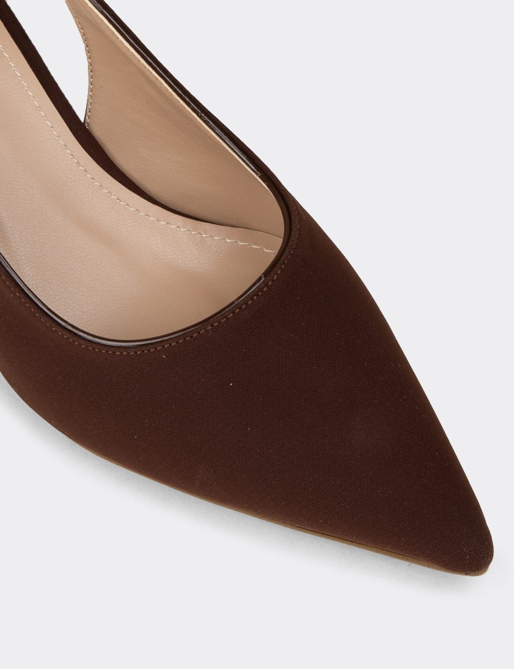 Women's Brown Slingback Pumps - K7711ZKHVM03
