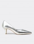 Women's Silver Pumps