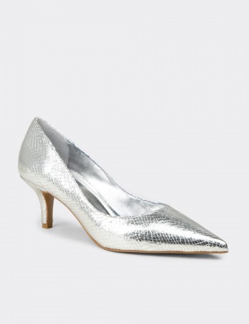Women's Silver Pumps