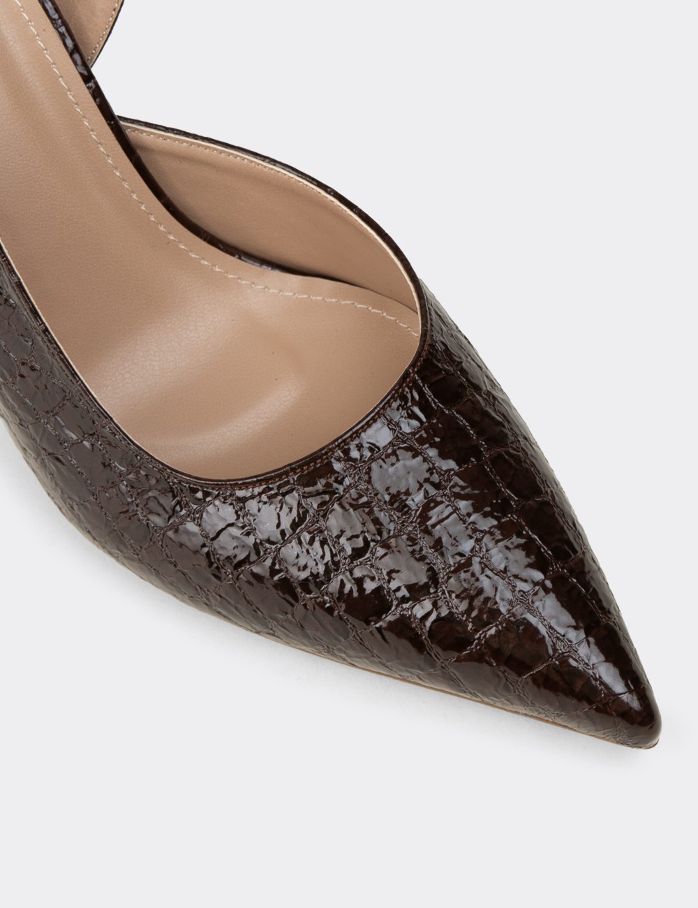 Women's Brown Slingback Pumps - K7750ZKHVM01