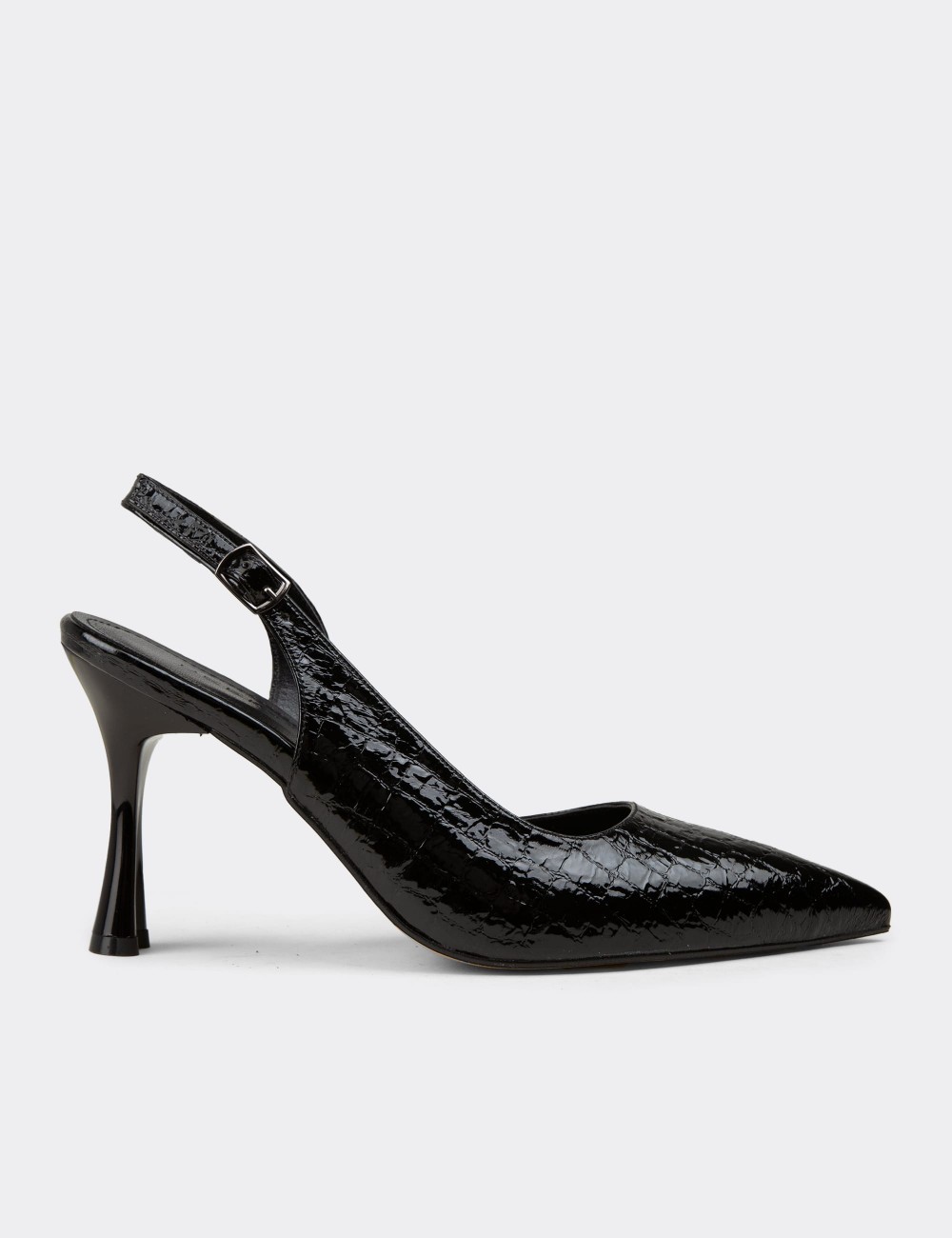 Women's Black Slingback Pumps - K7750ZSYHM01